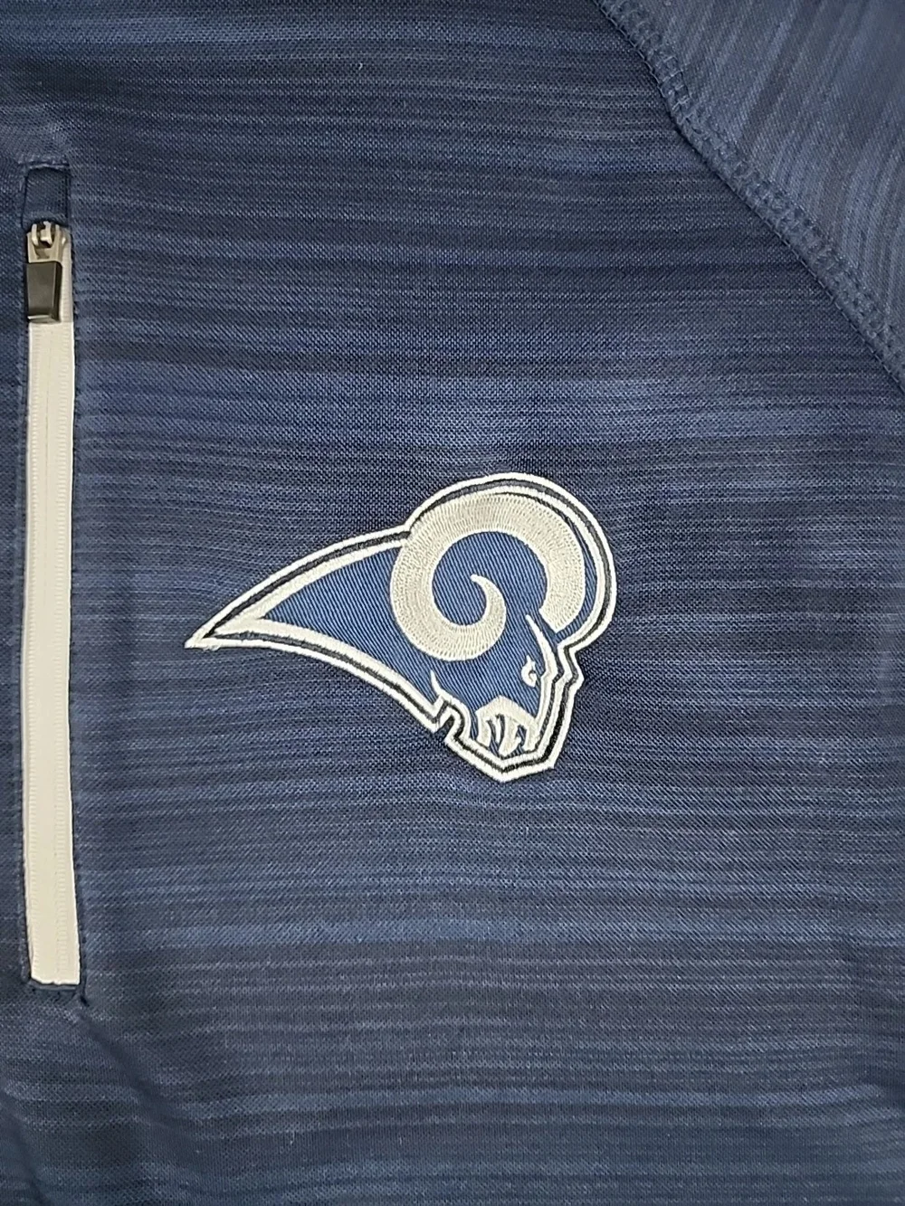 NFL Los Angeles Rams Men's XL 1/2 Zip Pullover Jacket Embroidered